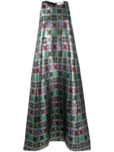 La Doublej Juno Geometric-print Dress In Groovy Dot