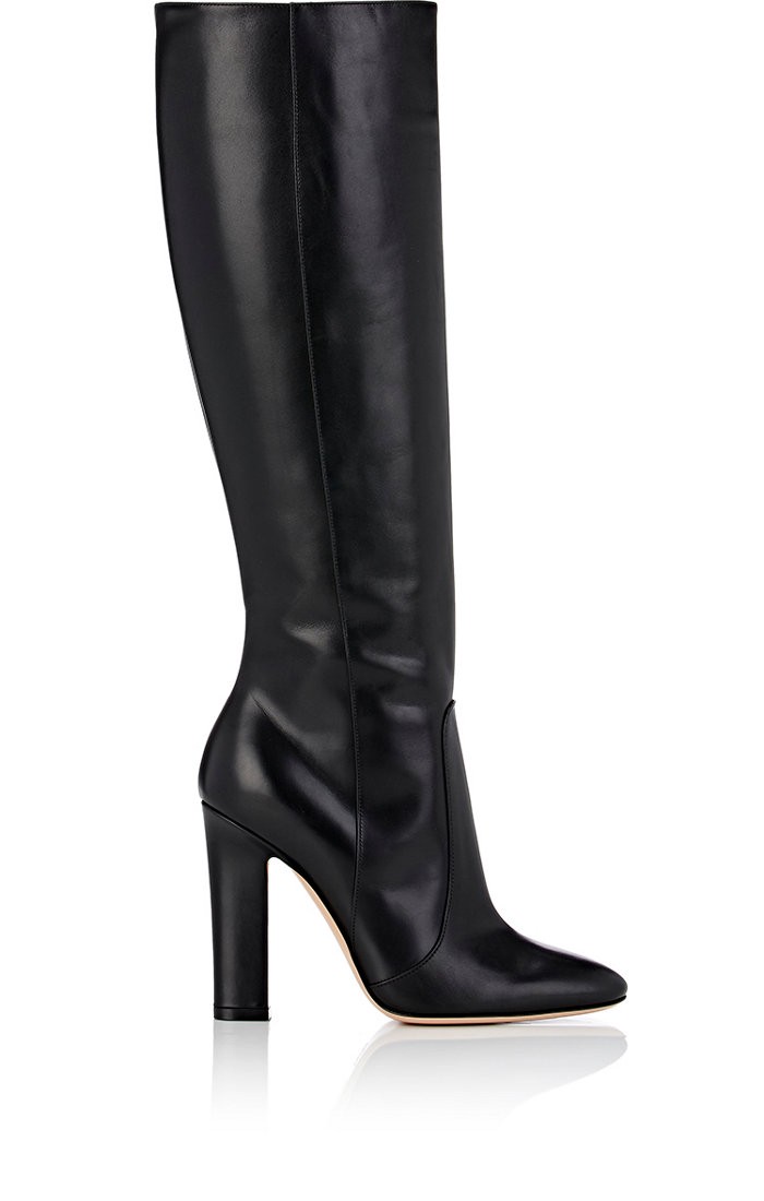 Gianvito Rossi Arlay Leather Knee Boots | ModeSens