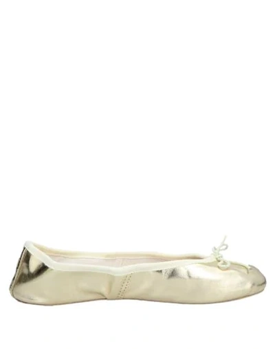Porselli Ballet Flats In Gold