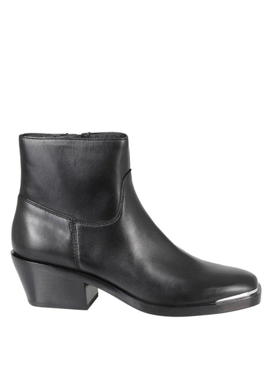 Ash Ginny Ankle Boots In Black