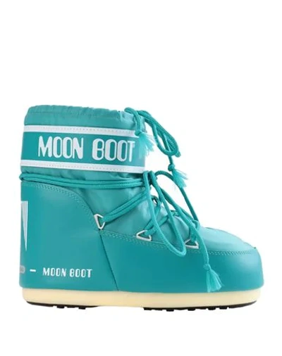 Moon Boot Ankle Boot In Emerald Green