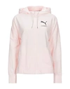 Puma Hooded Sweatshirt In Light Pink
