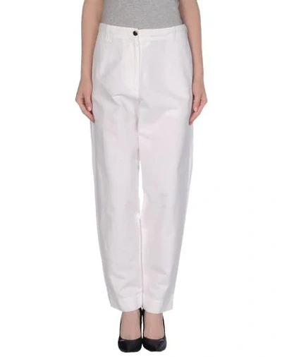 Dries Van Noten High-rise Cotton Twill Tapered Pants In White