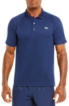 Lacoste Sport Ultra Dry Performance Polo In Navy Blue