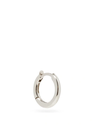 Spinelli Kilcollin Micro Hoop 18kt White-gold Single Earring In Silber