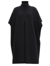 Joseph Roll-neck Front-slit Cashmere Poncho In Black