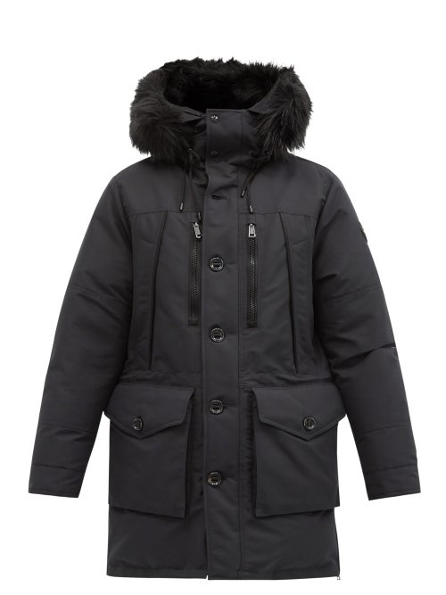 ralph lauren parka with faux fur trim