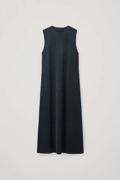 Cos Sleeveless Knitted Dress In Blue | ModeSens
