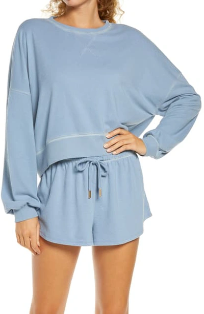 Honeydew Intimates Honeydew Fool For Fall Crop Sweatshirt In Moonlit