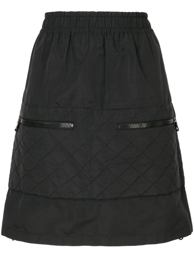 Pre-owned Chanel 1990s Quilted Miniskirt In Black