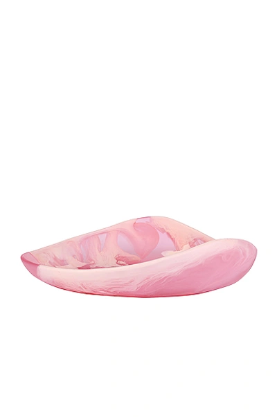 Dinosaur Designs Large Leaf Bowl In Shell Pink