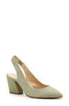 Botkier Shayla Suede Slingback Pump In Olive Suede