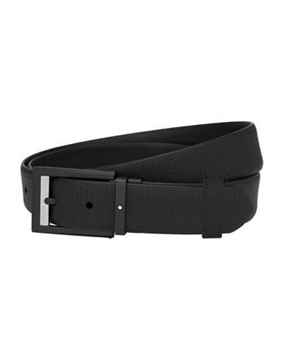 Montblanc Fabric Belt In Black