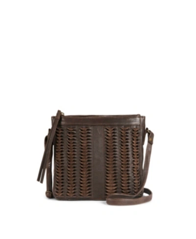 Day & Mood Hope Leather Crossbody In Chocolate