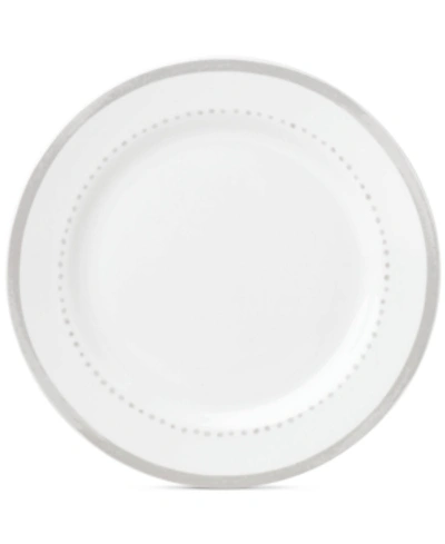 Kate Spade New York Charlotte Street West Grey Collection Dinner Plate In White