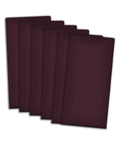 Design Imports Variegated Napkin, Set Of 6 In Purple