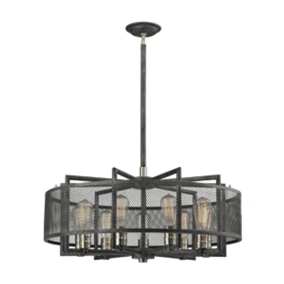 Elk Lighting Slatington 9 Light In Silver