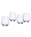 Villeroy & Boch Ovid Stemless Tumbler Glass, Set Of 4 In Clear