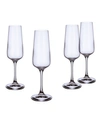 Villeroy & Boch Ovid Flute Champagne Glass, Set Of 4 In Clear