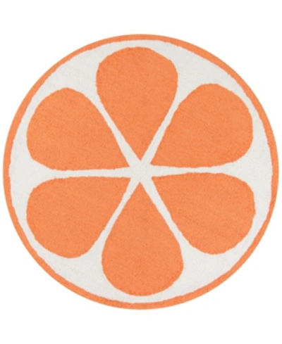 Novogratz Cucina Cna-1 Orange 3' X 3' Round Area Rug