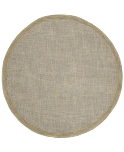 Safavieh Abstract 220 Gold And Gray 6' X 6' Round Area Rug