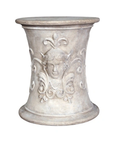 Design Toscano Flora, Goddess Of Spring Neoclassical French Spa Stool In Ivory
