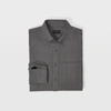 Club Monaco Dark Grey Slim Double-faced Twill Shirt In Size S