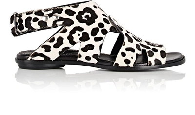 Proenza Schouler Leopard-print Haircalf Sandals In White