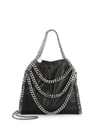 Stella Mccartney Women's Mini Falabella Multi-chain Tote In Black