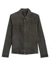 Theory Men's Roscoe Radic Leather Jacket In Asphalt