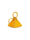 Nita Suri Women's Mini Lia Pyramid Leather Top Handle Bag In Amber