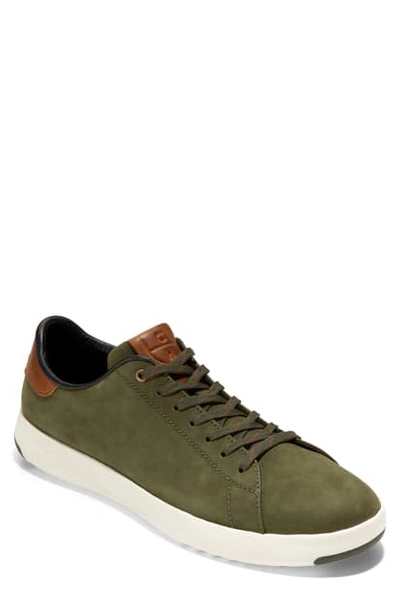 Cole Haan Grandpro Low Top Sneaker In Green Nubuck/ Duffle Bag