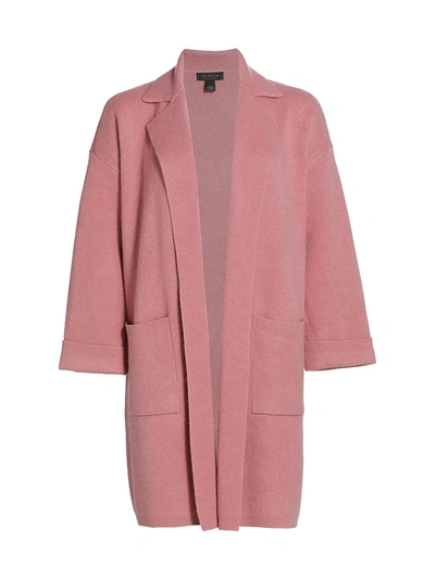 Saks Fifth Avenue Notch Collar Double Face Jacket In Mesa Rose