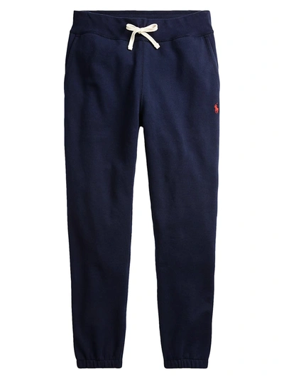 Polo Ralph Lauren Cotton Fleece Athletic Pants In Cruise Navy