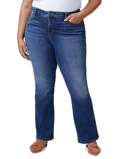 Slink Jeans, Plus Size High-rise Bootcut Jeans In Donna