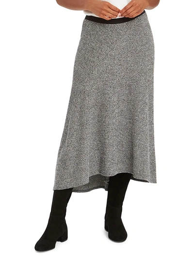 Nic+zoe Petites Petite Cozy Aside Skirt In Grey