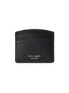 Kate Spade Women's Spencer Leather Card Holder In Black