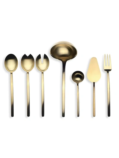 Mepra Due Ice Oro 7-piece Serving Set In Gold