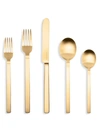 Mepra Stile 5-piece Flatware Set In Gold