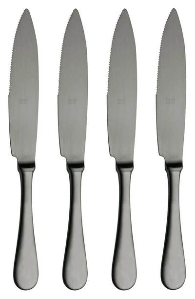 Mepra American 4-piece Steak Knife Set In Black