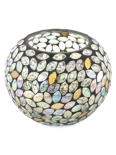 Anaya Petal Mosaic Glass Candle Votive & Vase In Size 5