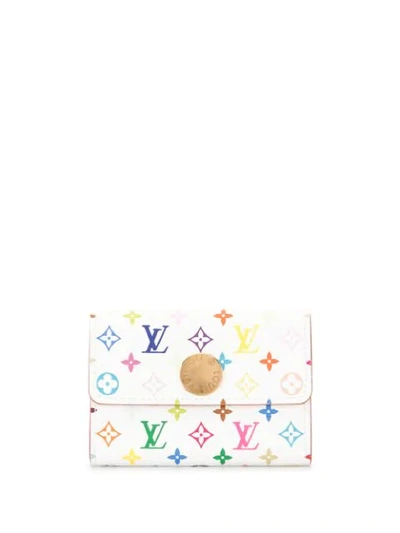 Pre-owned Louis Vuitton 2005  Cozy Monogram Coin Case In White
