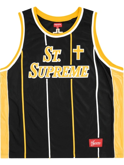 Supreme St.  Basketball Waistcoat In Black