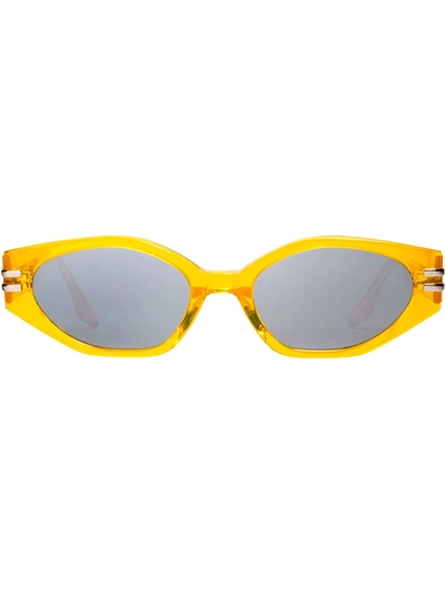 Gentle Monster Ghost Y2 Oval Frame Sunglasses In Gray