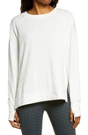 Sweaty Betty After Class Split Sweatshirt In Lily White