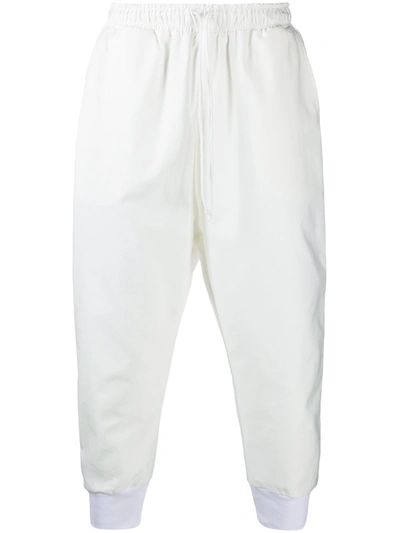 Alchemy Vertical-striped Drawstring Track Pants In White