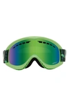 Dragon Dx Base Ion 57mm Snow Goggles In Cosmic Pop/ Green Ion