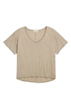 Rag & Bone The Gaia Organic Pima Cotton T-shirt In Grey