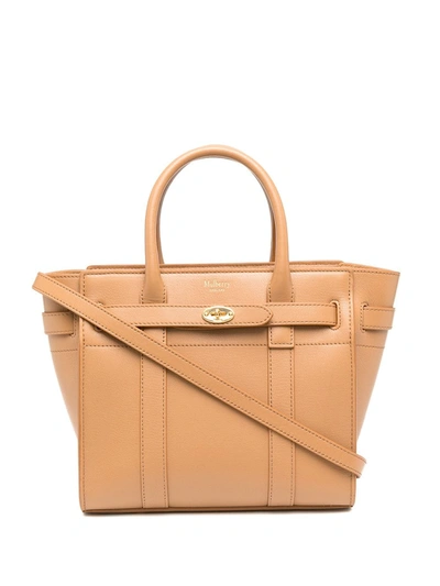 Mulberry Small Bayswater Leather Bag In Brown