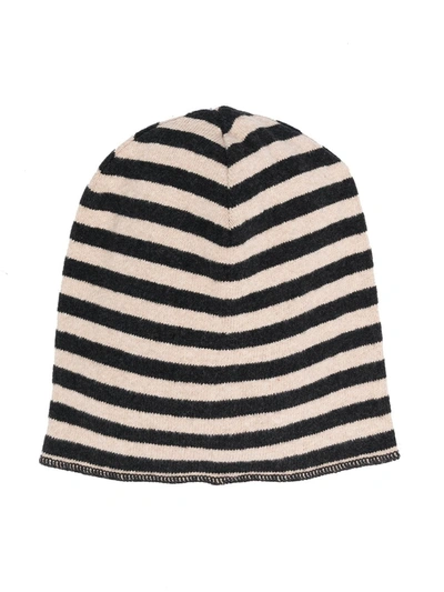 Zhoe & Tobiah Kids' Stripe Pattern Knit Beanie In Neutrals